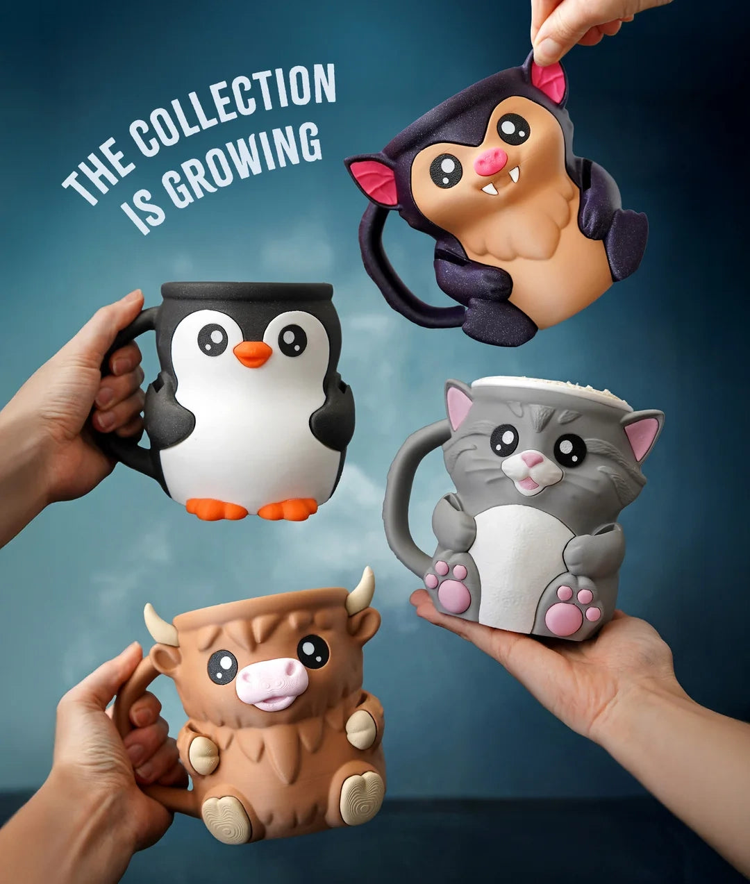 Cuddles, the Cat Ice Pint Holder