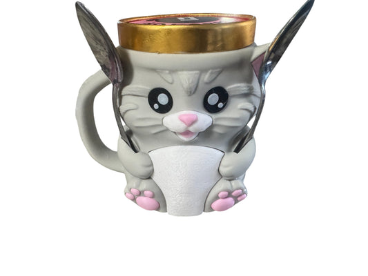 Cuddles, the Cat Ice Pint Holder