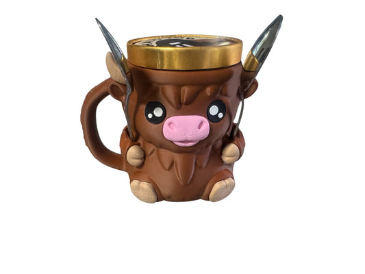 Ferdinand, the Highland Cow Ice Pint Holder