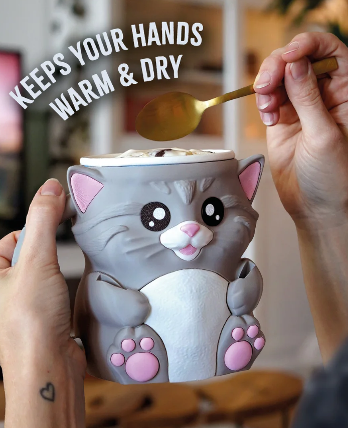 Cuddles, the Cat Ice Pint Holder